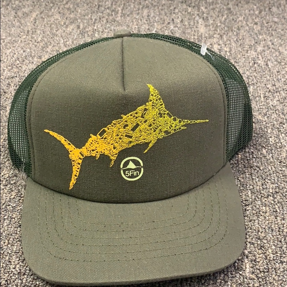 5fin trucker hat